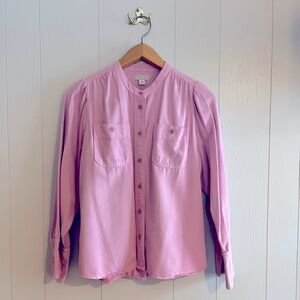 Point Sur by J. Crew Pleated Twill Blouse